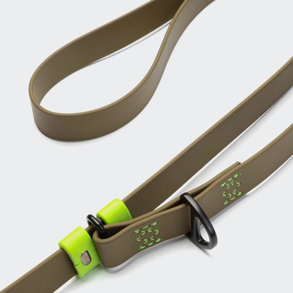 Біотановий повідець вільні руки для собак Cloud7 Hands-Free-Leash Ipanema Оливковий 1,6 - 2,6 м One Size