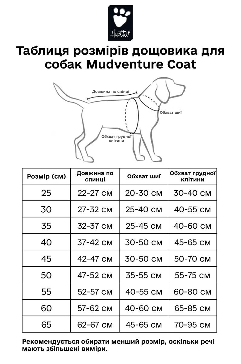 Дощовик для собак Hurtta Mudventure Coat ECO Зелений 35