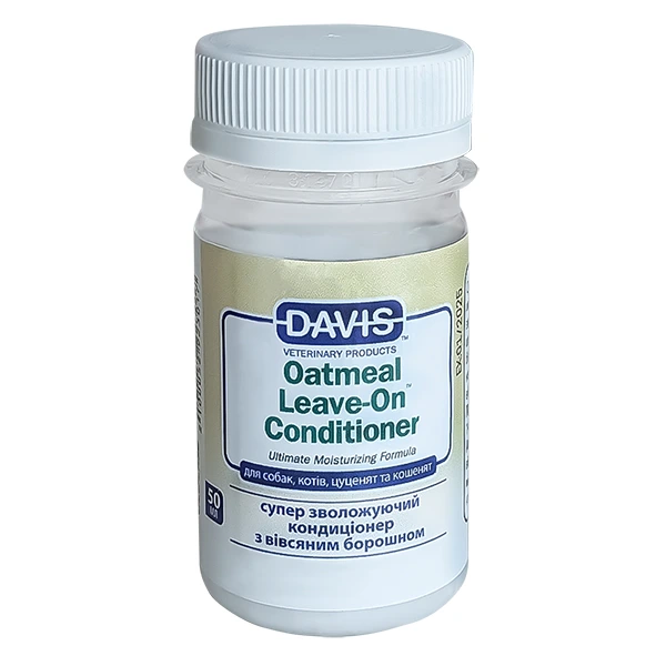 Кондиціонер для собак і котів Davis Veterinary Oatmeal Leave-On Conditioner, суперзволожувальний, концентрат