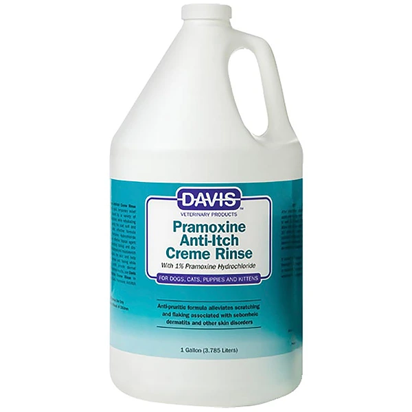 Кондиціонер для собак і котів Davis Veterinary Pramoxine Anti-Itch Creme Rinse, дерматокосметичний, з 1% прамоксину гідрохлоридом