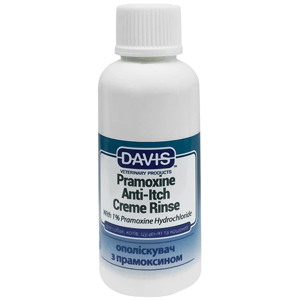 Кондиціонер для собак і котів Davis Veterinary Pramoxine Anti-Itch Creme Rinse, від свербежу з прамоксином