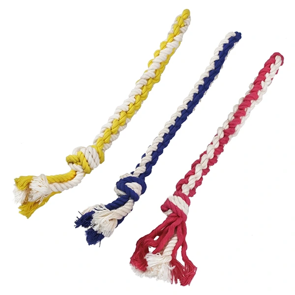 Іграшка для собак DoggyMan 2 Colos Cotton Stick, Канат двоколірний